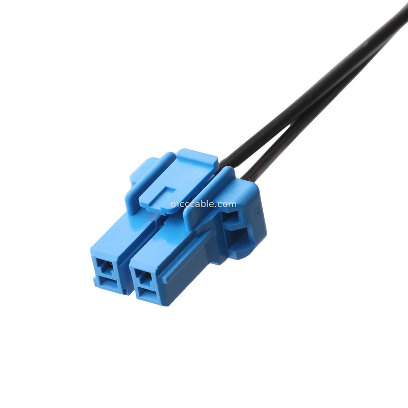 DC Plug 2.1*5.5mm Solder Type PVC شکل گیری به TE Blue Housing 2P کانکتور کابل زنانه