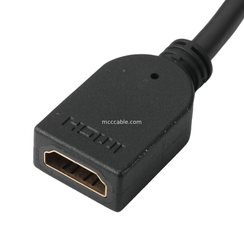اسمبلی کانکتور کابل LCD 19 پین HDMI-A به 19 پین HDMI زنانه