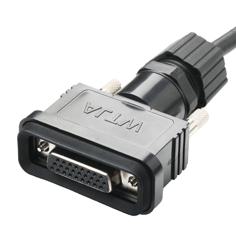 مجموعه کابل LVDS ROHS HDB-26BMMA-SL7001 مرد به HDB-26BFFA-SL7001 زن طول سفارشی OEM / ODM