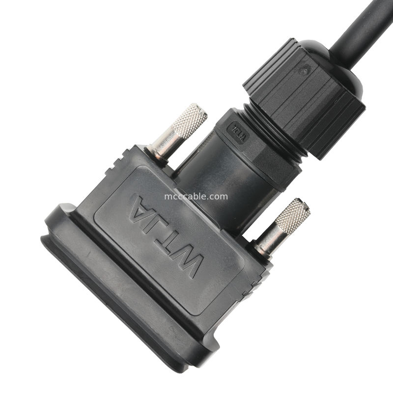 مجموعه کابل LVDS ROHS HDB-26BMMA-SL7001 مرد به HDB-26BFFA-SL7001 زن طول سفارشی OEM / ODM