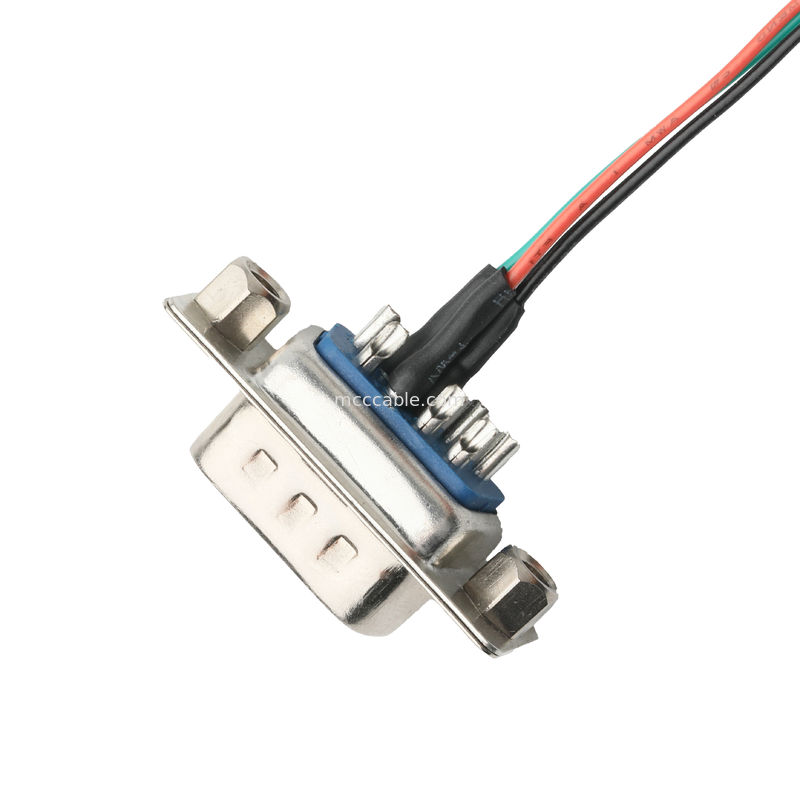 DB 9P LVDS کابل مونتاژ D-SUB-9P مرد جوش به MX1.25mm 4Pin سیم کانکتور OEM / ODM