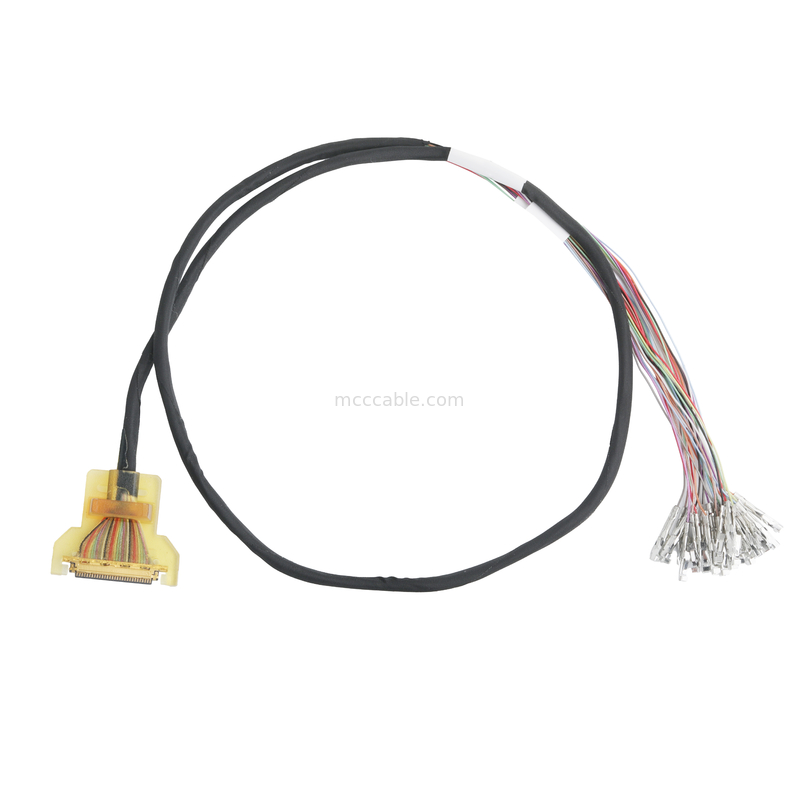 20453-230T-03 به ترمینال سیم 30P 40P 0.4mm Pitch 32AWG Lvds کابل مونتاژ