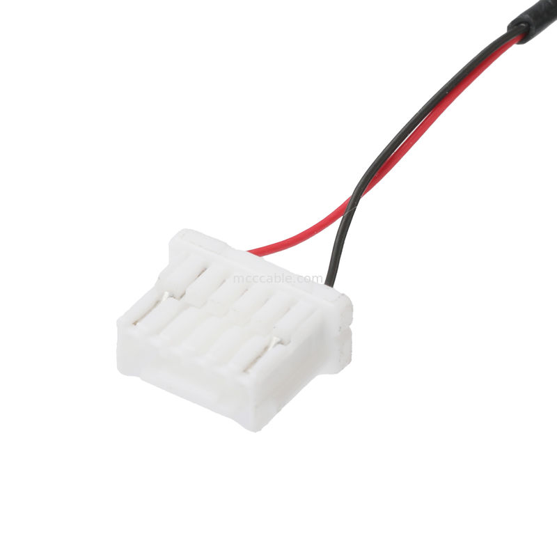 JST سیم بند 0.8mm پیچ 2P تماس چهره به NSHR-6P 1.0mm فقره گیرنده غیر قابل اتصال Crimp