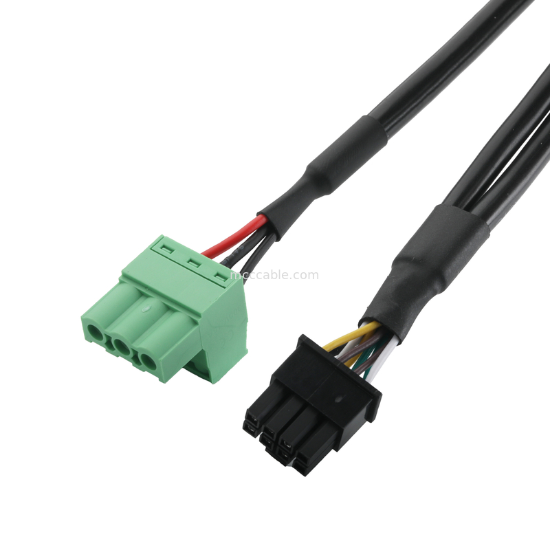کانکتورهای کابل صنعتی سفارشی DB-15P زنانه به HSG 43025-0800 پچ 3.0mm و 691352710003 پچ 5.8mm