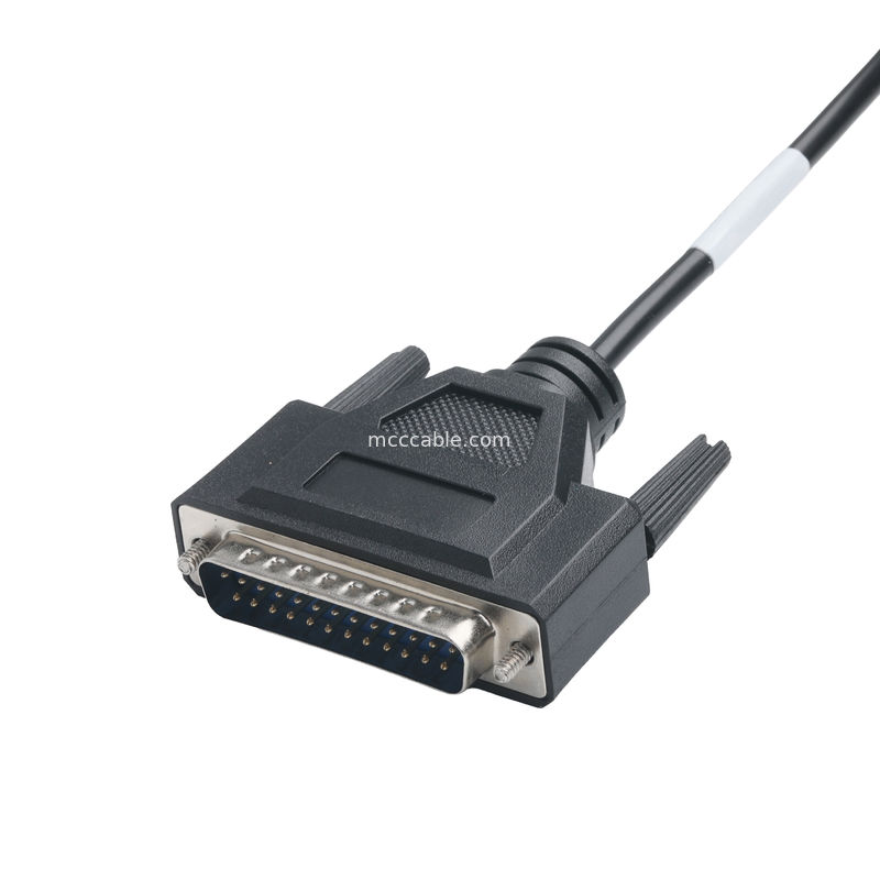 اتصال دهنده CLEAR PVC 30P D-SUB FEMALE به GX12 M12-2P اتصال دهنده های تجمع کابل سفارشی OEM / ODM