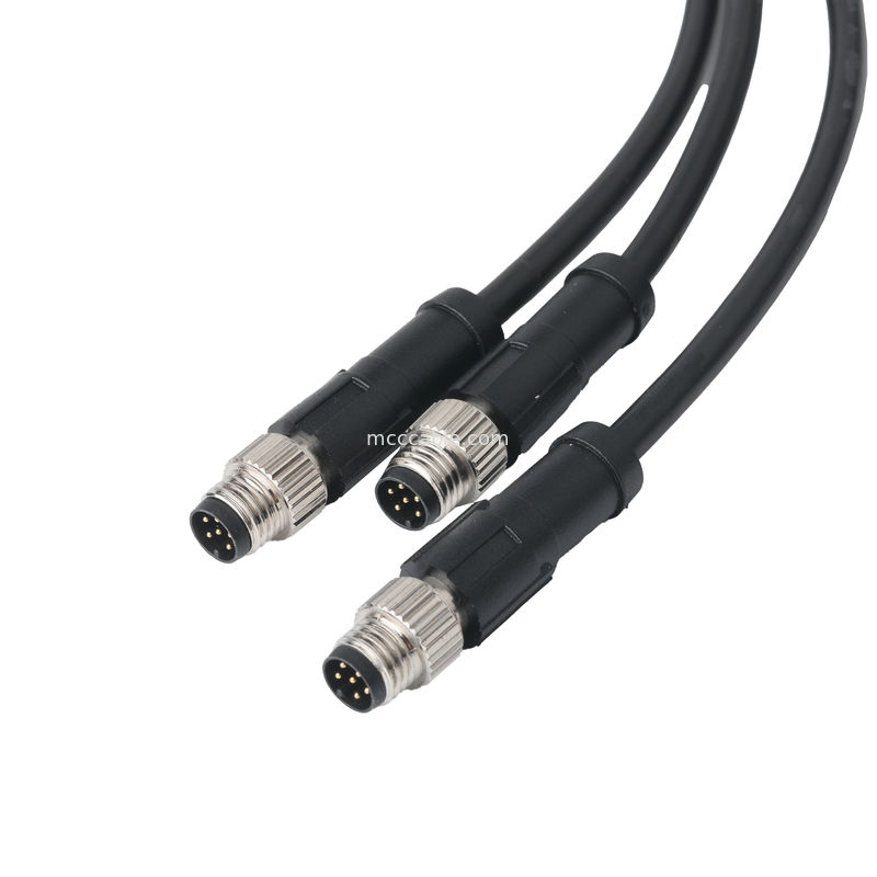 XHB-12P به M8 کنن کابل مونتاژ و DC کنن یا 43025-0400 کنن پیچ 3.0mm OEM / ODM