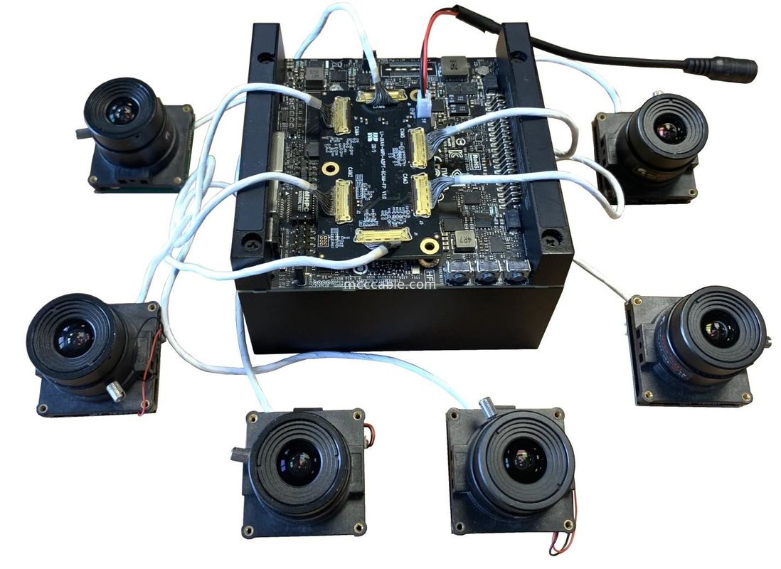 مایکرو کواکس LI-JXAV-MIPI-ADPT-6CAM به LI-IMX290-MIPI-M12 FAW-1233-03 کابل Nvidia Camera Board And Design Camera Connecto