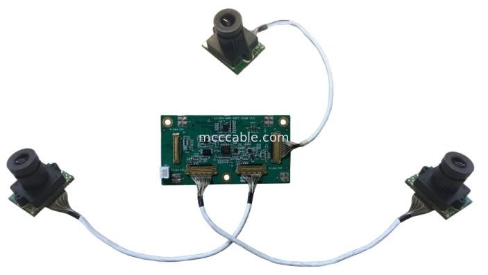 مایکرو کواکس LI-JXAV-MIPI-ADPT-4CAM صفحه دوربین و کانکتور دوربین طراحی FAW-1233-02 کابل OEM / ODM