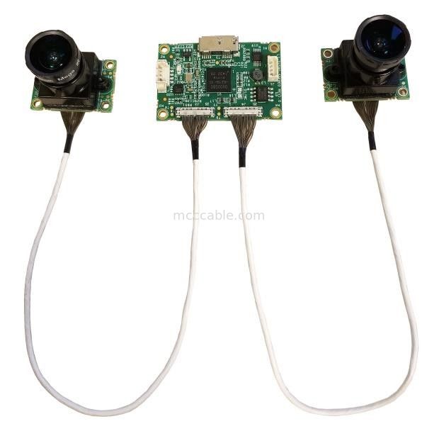 مایکرو کواکس LI-JXAV-MIPI-ADPT-6CAM به LI-IMX290-MIPI-M12 FAW-1233-03 کابل Nvidia Camera Board And Design Camera Connecto
