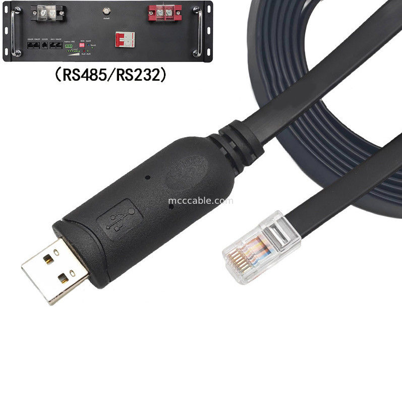 USB-A به RS485 RJ45 کابل سریال 8P8C سازگار با RS485 ارتباطات پیکربندی خط اشکال زدایی