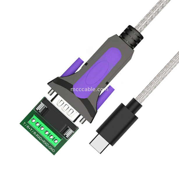 کابل سفارشی درجه صنعتی برای نوع C به RS485-DB9/RS422-DB9 CONN Connector B DB9 مرد