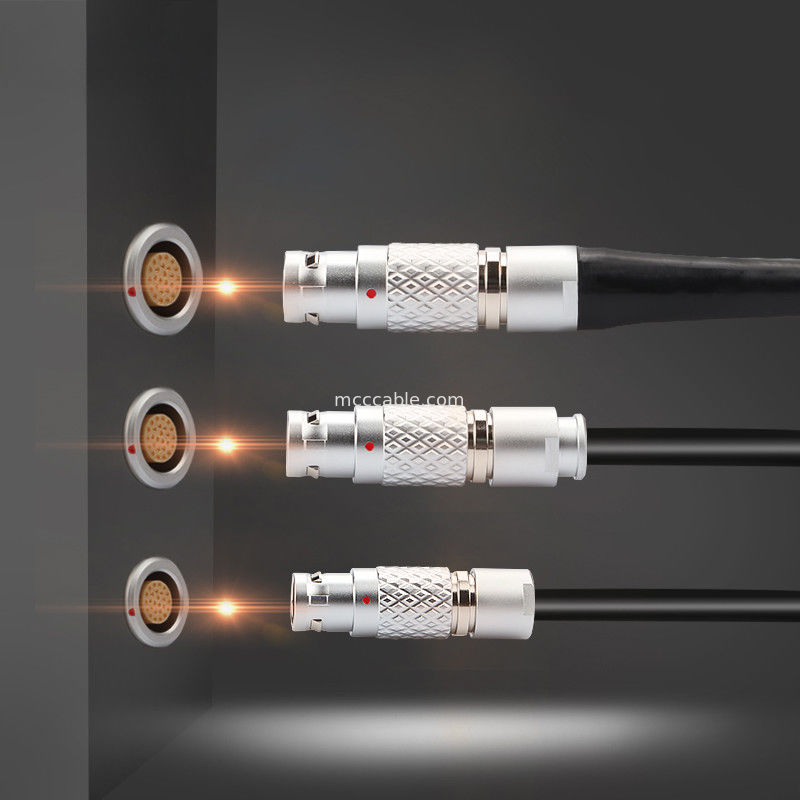 اتصال کننده ی خود قفل کننده ی LEB سری FGG.1B 7Pin Male Plug Aviation Industrial Circular