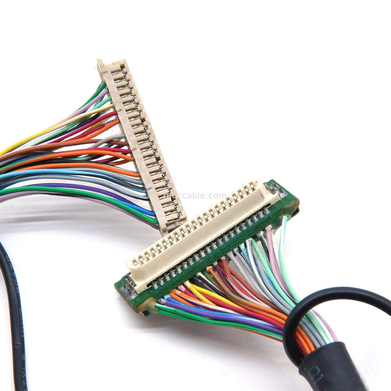 DF9 ۴۱P هیرنس سیم پزشکی درجه صنعتی  DF9 ۴۱ پین صفحه نمایش کابل زنانه فشار داغ فلت اتصال