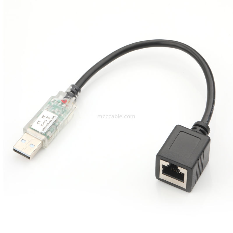 USB RS422 به RJ45 8P8C کابل نکیل زنانه WB-1800-BT شبکه صنعتی