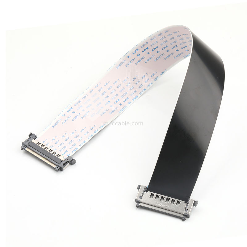 RE51 CONNGolden Pins UP FPC FFC کابل 51Pin 0.5mm pitch کابل صاف انعطاف پذیر طول 300mm