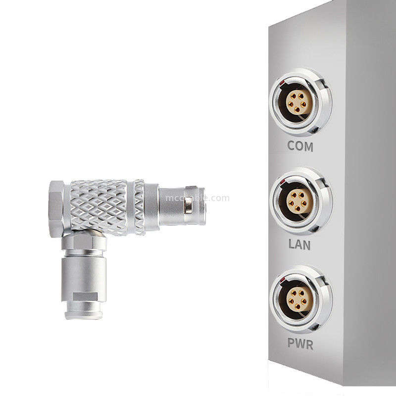 90° زاویه پلگ T3 5Pin B سری دایره ای فشار کشیدن خود قفل کنتاکتور برای کنترل صنعتی