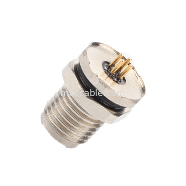 اتصال دایره ای کد M5-A 4Pin سری ضد آب زنانه با فلانج پانل M5 سوکت مرد PCB