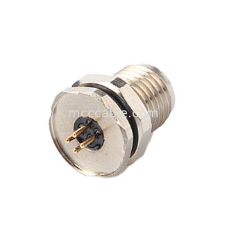 اتصال دایره ای کد M5-A 4Pin سری ضد آب زنانه با فلانج پانل M5 سوکت مرد PCB