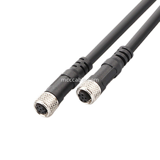 کانکتور صنعتی M8 تزریق قالب دایره ای ضد آب کانکتور مرد زن 6 پین