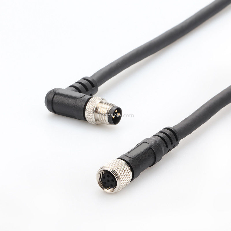 کانکتور صنعتی M8 تزریق قالب دایره ای ضد آب کانکتور مرد زن 6 پین