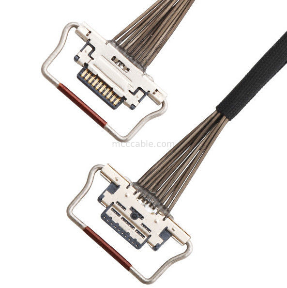 10 پین میکرو کواکسیال کابل 0.4mm Pitch 20633-310T-01S Lvds برای دوربین حرارتی