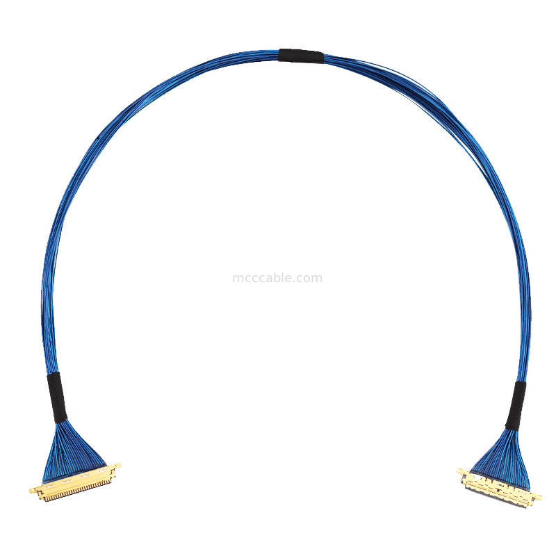 Micro Coaxial 20453-230T-03 به 20453-230T-03 Lvds Edp کابل مونتاژ 0.5mm Pitch