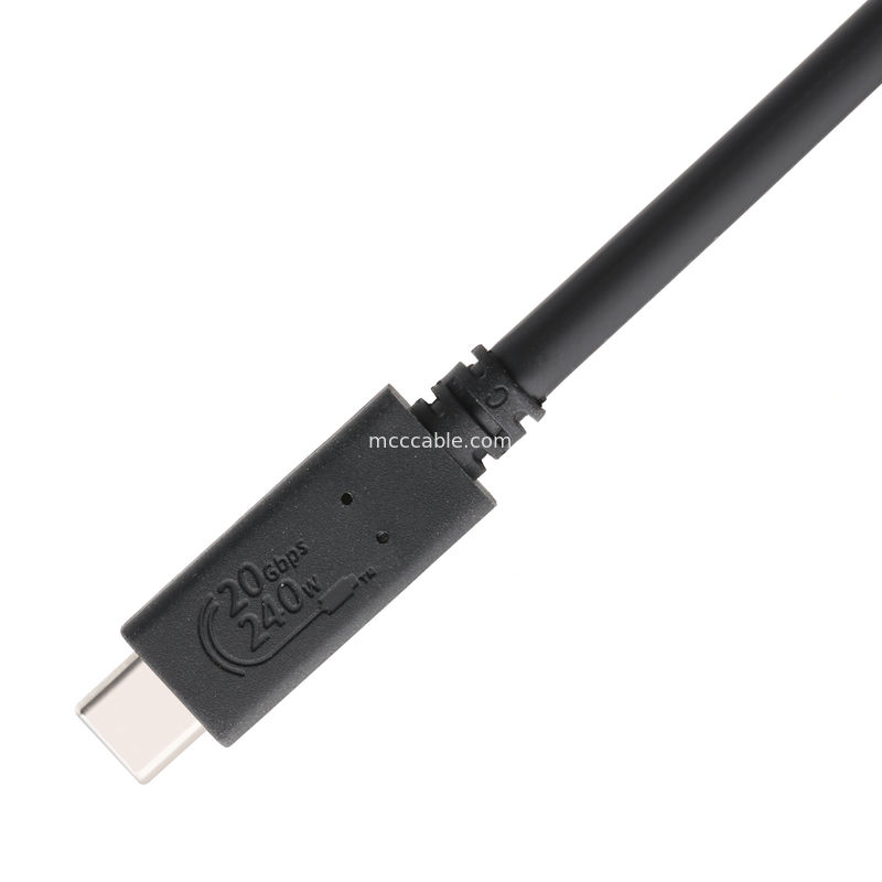کابل های USB4 8K 240W 20Gbps کابل USB4 درجه صنعتی سرعت انتقال فوق العاده بالا شارژ فوق العاده سریع