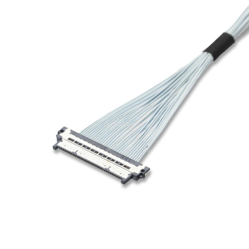 Micro coaxial cable 1 to 1 KEL USL20-30SS-030-B Customized heat resistant tape connector