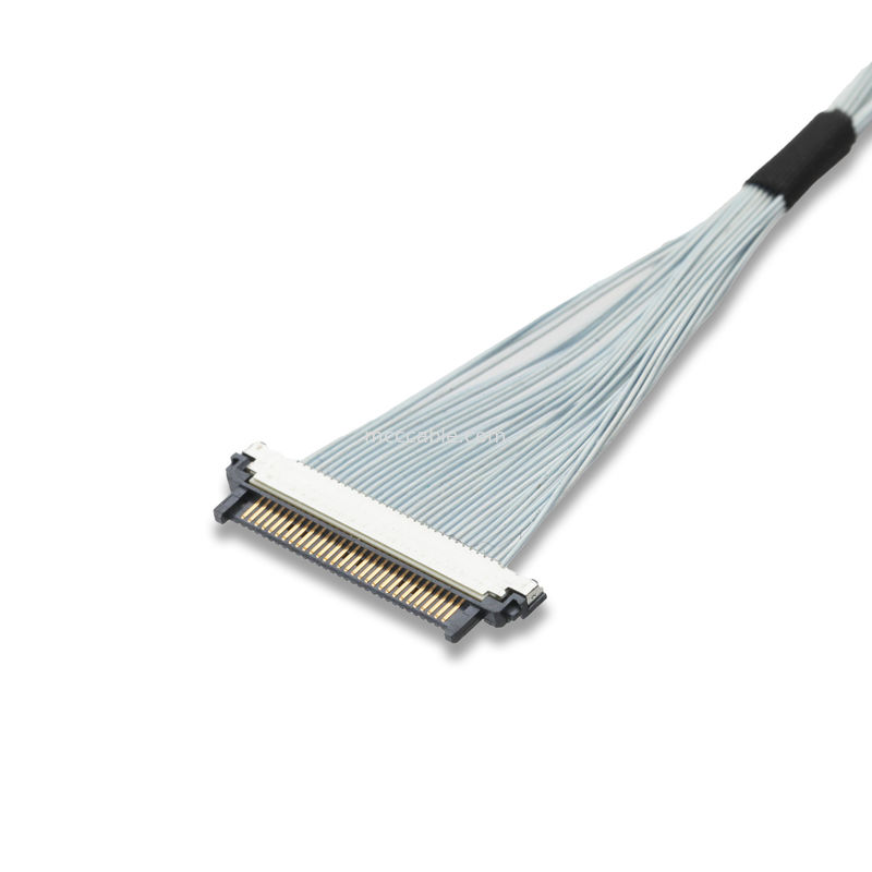 Micro coaxial cable 1 to 1 KEL USL20-30SS-030-B Customized heat resistant tape connector