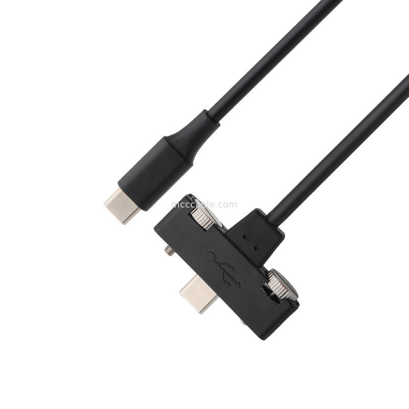 کابل USB C به USB C، انتقال سرعت بالا 40 گیگابایت در ثانیه، شارژ 100 وات PD، محافظ