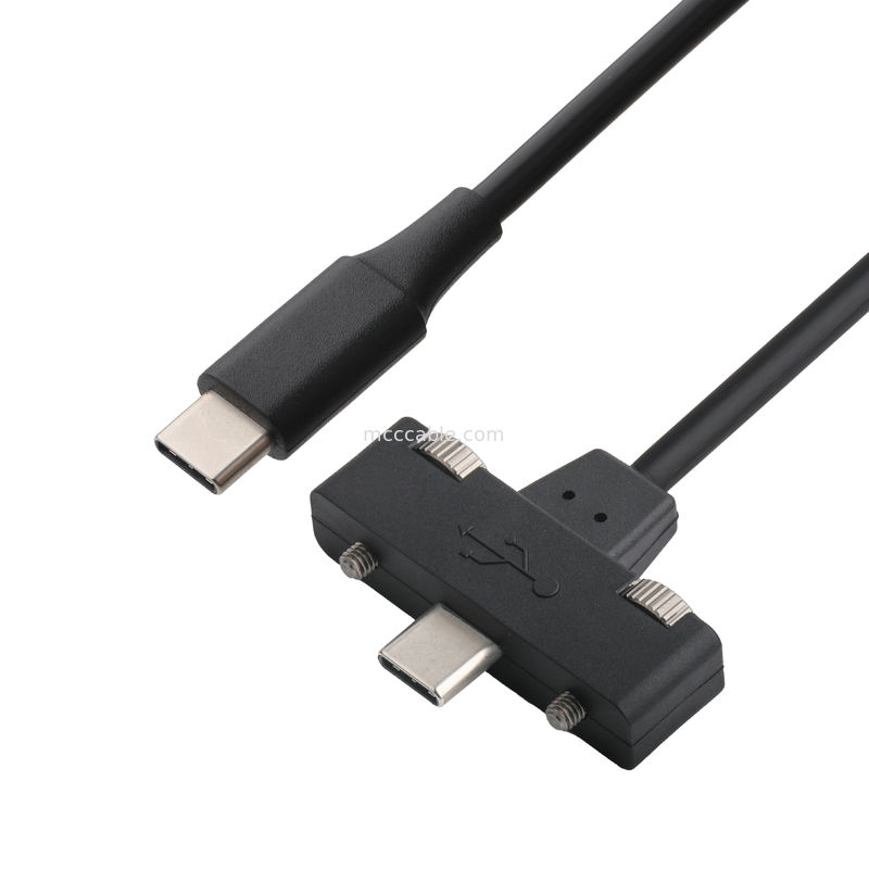 کابل USB C به USB C، انتقال سرعت بالا 40 گیگابایت در ثانیه، شارژ 100 وات PD، محافظ