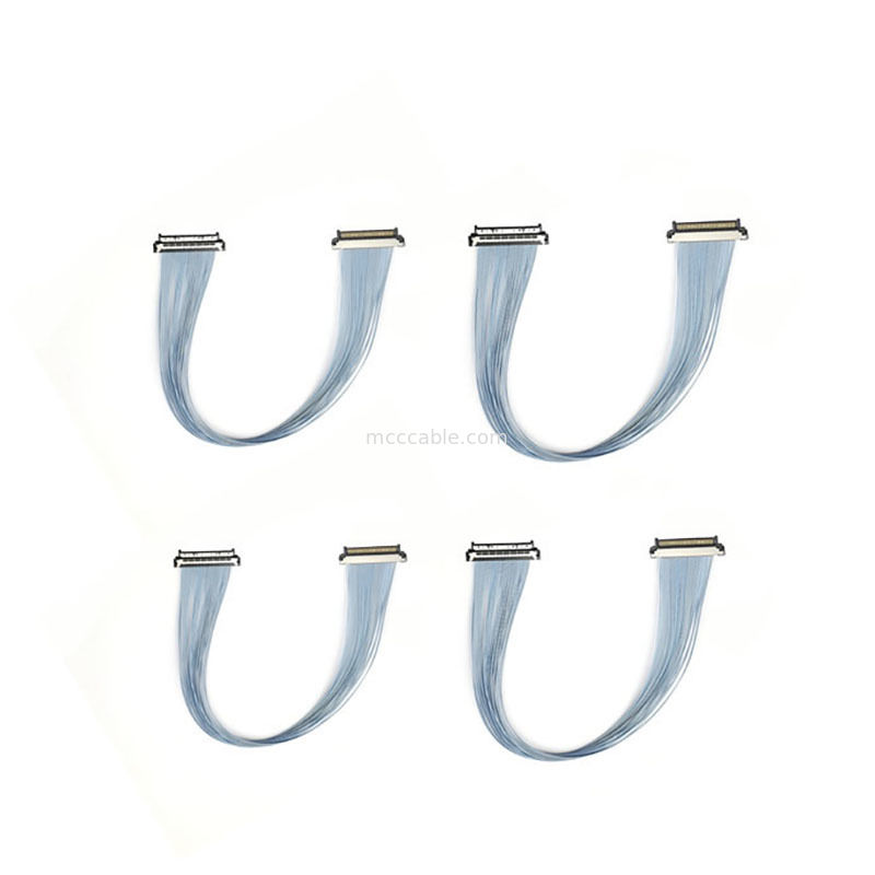 کابل کواکسیال میکرو 0.4 میلی‌متری USL20-30SS-020C دمای عملیاتی -40 درجه سانتیگراد تا +105 درجه سانتیگراد برای سیستم‌های امنیتی فضای باز