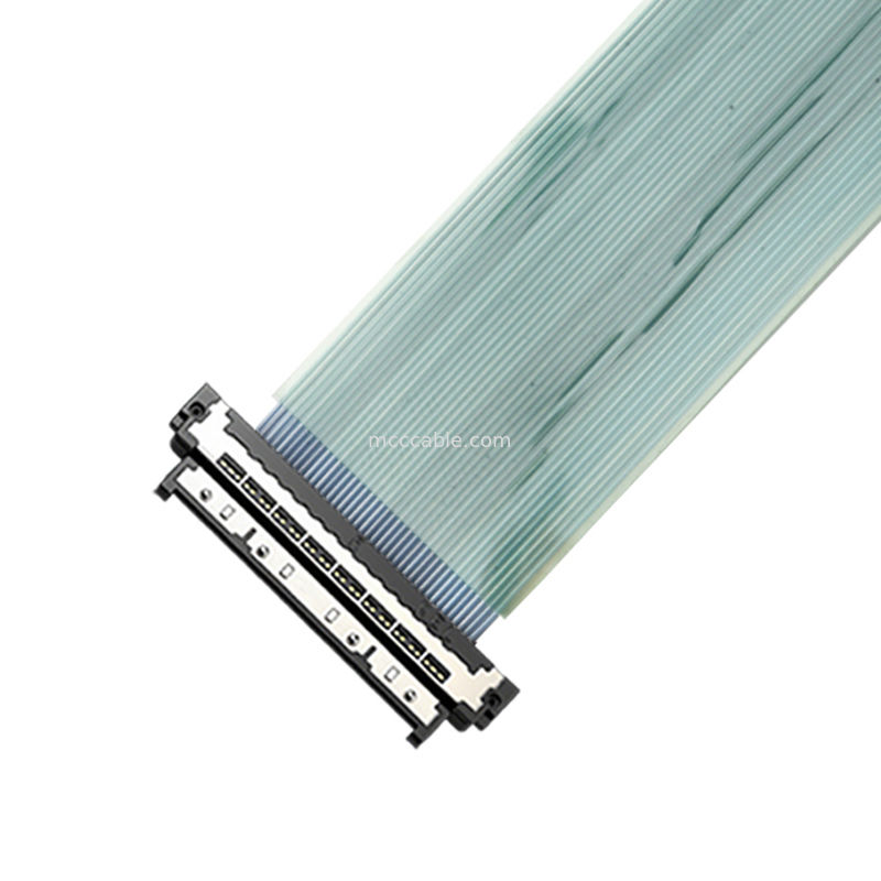 مونتاژ کابل کواکسیال میکرو 0.4 میلی‌متری USL20-30SS-050BH با محافظ EMI برای ربات‌های بازرسی نیروگاه هسته‌ای