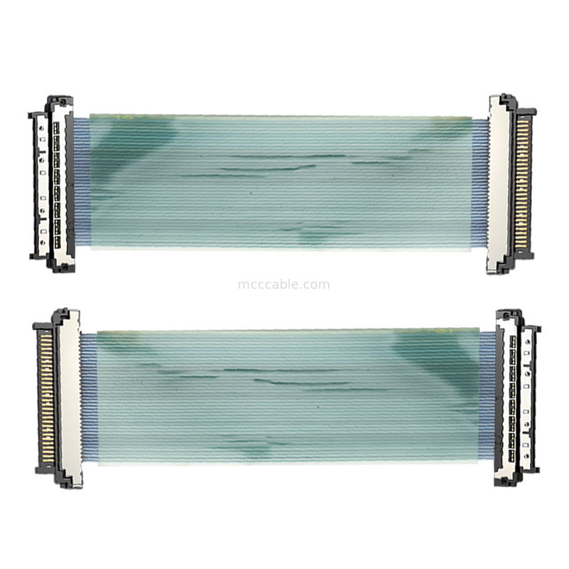 مونتاژ کابل کواکسیال میکرو 0.4 میلی‌متری USL20-30SS-050BH با محافظ EMI برای ربات‌های بازرسی نیروگاه هسته‌ای