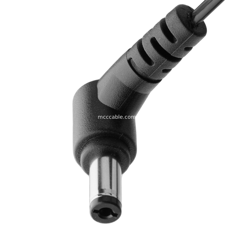 90 درجه پلاگین DC 2.1x5.5mm به 2-Pin کابل مونتاژ - UL2648 24AWG