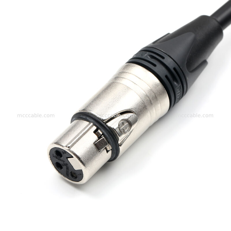 تشکيل كابل هاي سفارشي XLR 3 پين زنانه به مولكس 51163-0300 Neutrik NC3FXX 20AWG UL2464