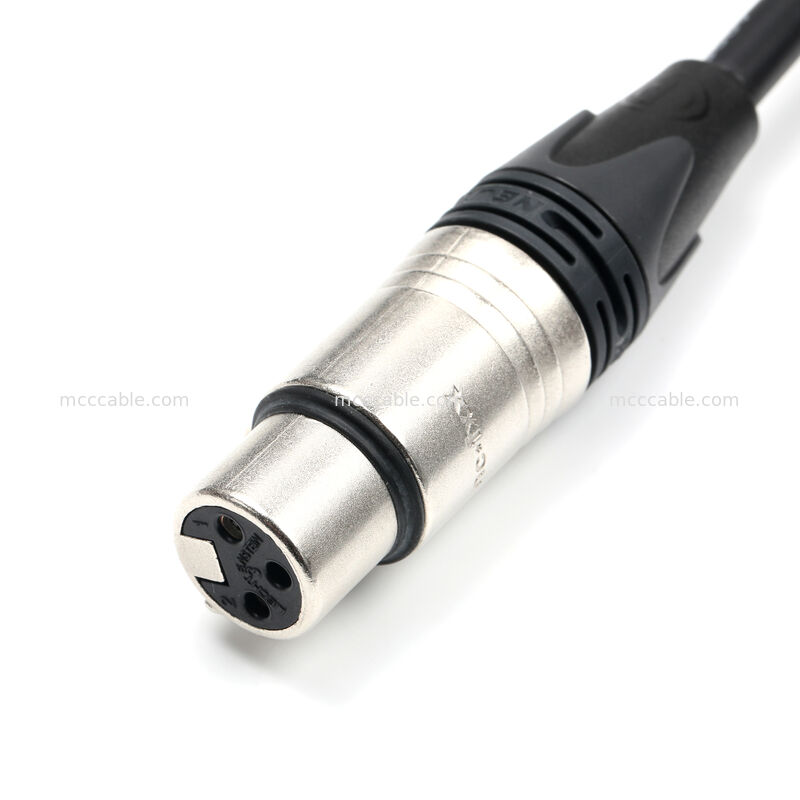 تشکيل كابل هاي سفارشي XLR 3 پين زنانه به مولكس 51163-0300 Neutrik NC3FXX 20AWG UL2464