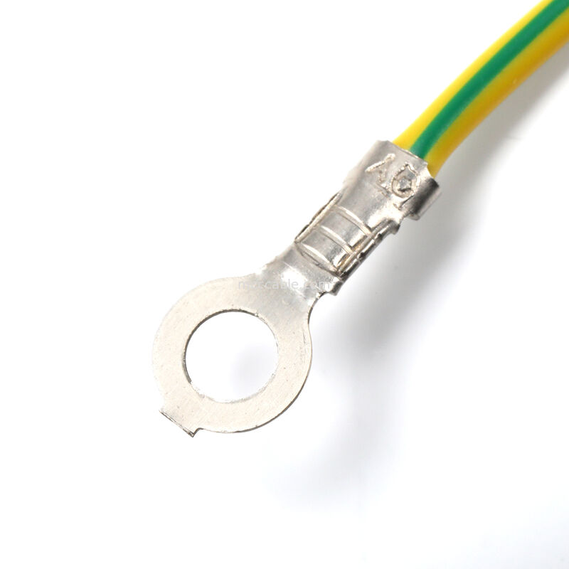 IEC C14 Panel Mount به C13 Power Cord Assembly با سیم زمین