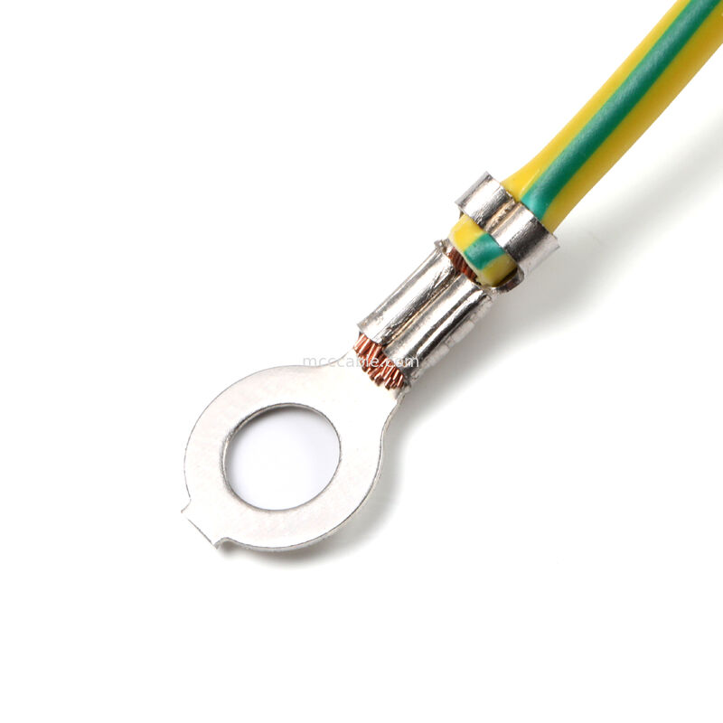 IEC C14 Panel Mount به C13 Power Cord Assembly با سیم زمین