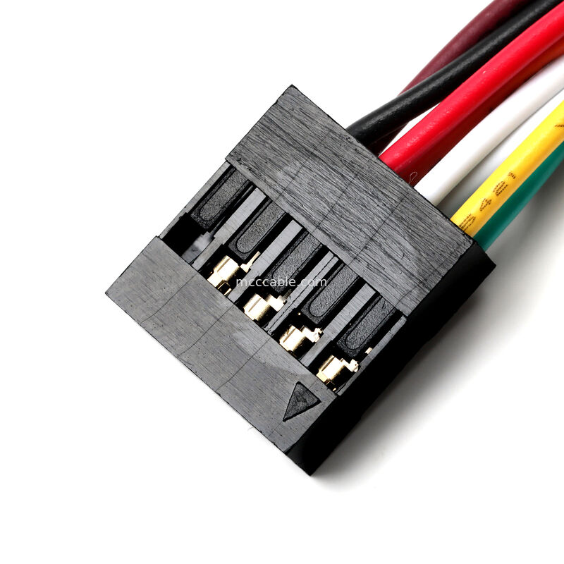 مونتاژ کابل پنل جلویی 10 پین 2.54 میلی‌متری Molex برای کاربردهای سفارشی OEM