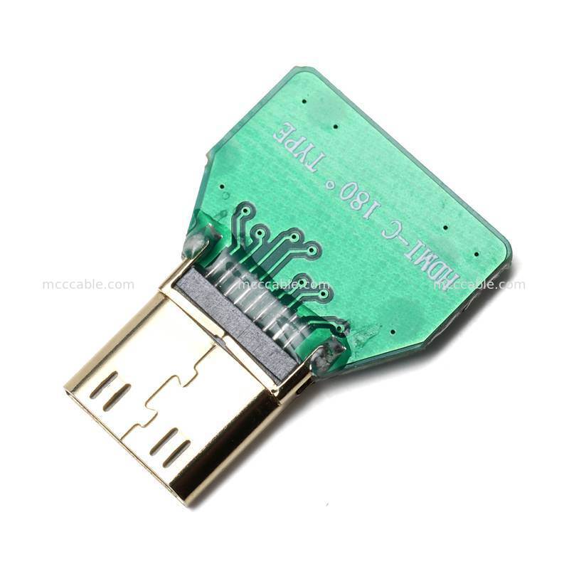 Custom Micro HDMI to Mini HDMI Micro Coax Cable Assembly for Embedded Display Systems