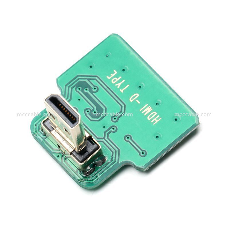 Custom Micro HDMI to Mini HDMI Micro Coax Cable Assembly for Embedded Display Systems