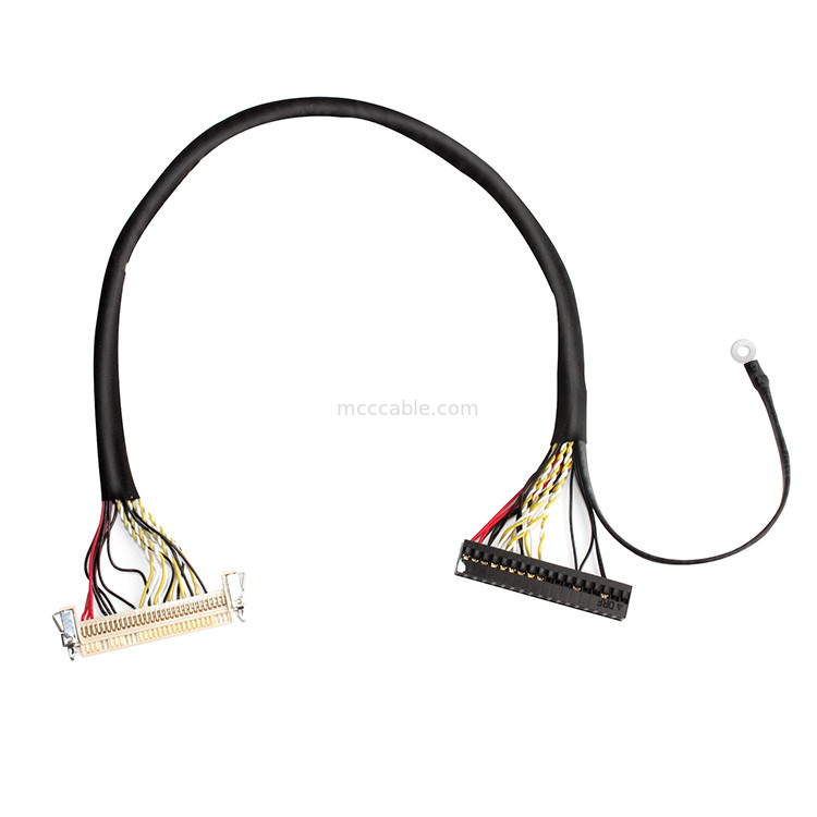 مونتاژ کابل 30 پین LVDS ، کابل 51 پین FI X30HL-B Lvds برای صفحه LCD