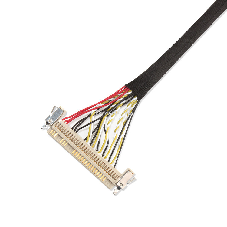 مونتاژ کابل 30 پین LVDS ، کابل 51 پین FI X30HL-B Lvds برای صفحه LCD