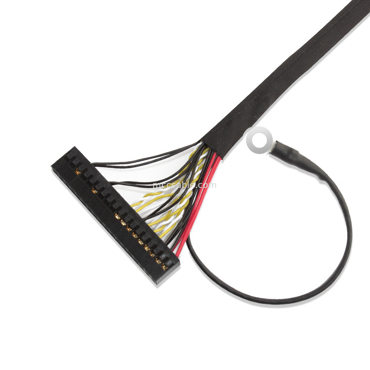 مونتاژ کابل 30 پین LVDS ، کابل 51 پین FI X30HL-B Lvds برای صفحه LCD