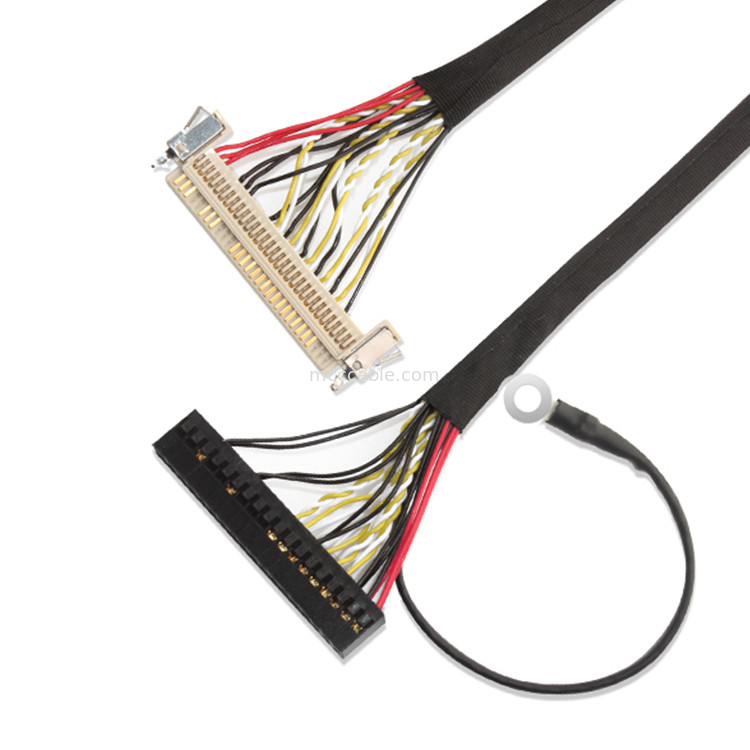مونتاژ کابل 30 پین LVDS ، کابل 51 پین FI X30HL-B Lvds برای صفحه LCD