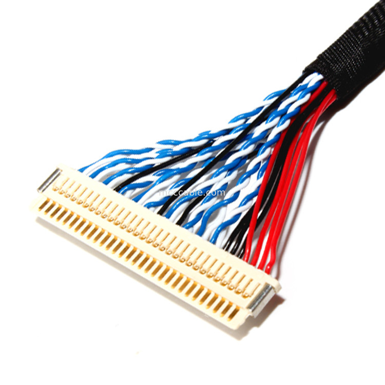 FI X30H Lvds 30 پین 30 32 36 AWG JAE کانکتور برای پنل ال سی دی کانکتور صفحه نمایش lvds