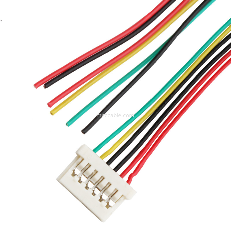 کانکتور صفحه نمایش lvds 6DS 1.25mm Pitch  DF14 Lvds Cable Crimping 6 Pin