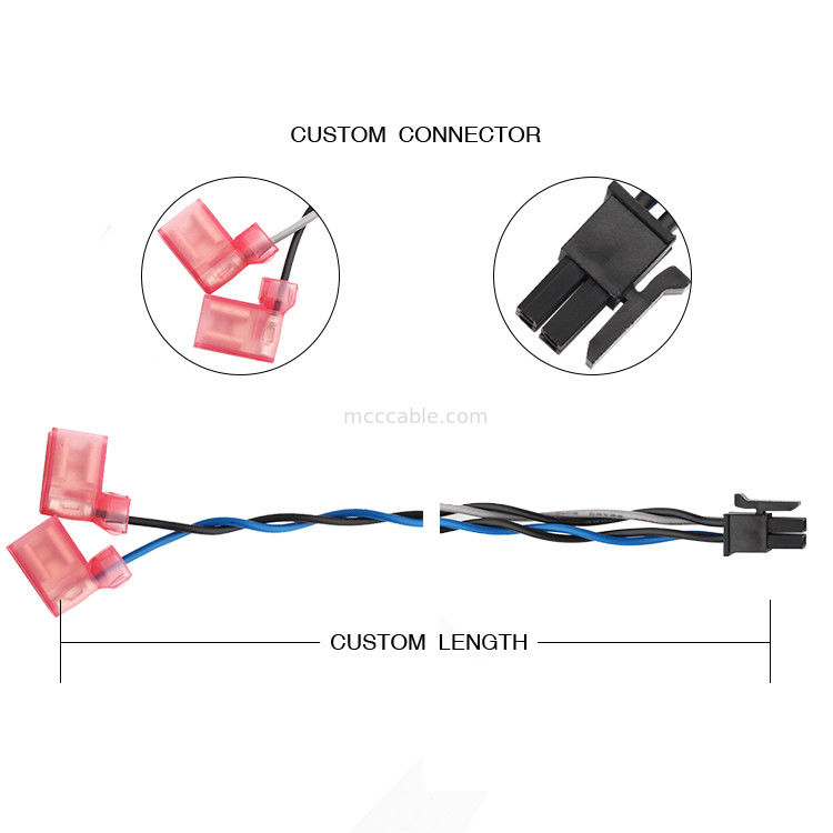 MOLEX 430250408 TO TE 2-520129-2 مونتاژ کابل برق 3.0 4 پین 100 میلی متر طول