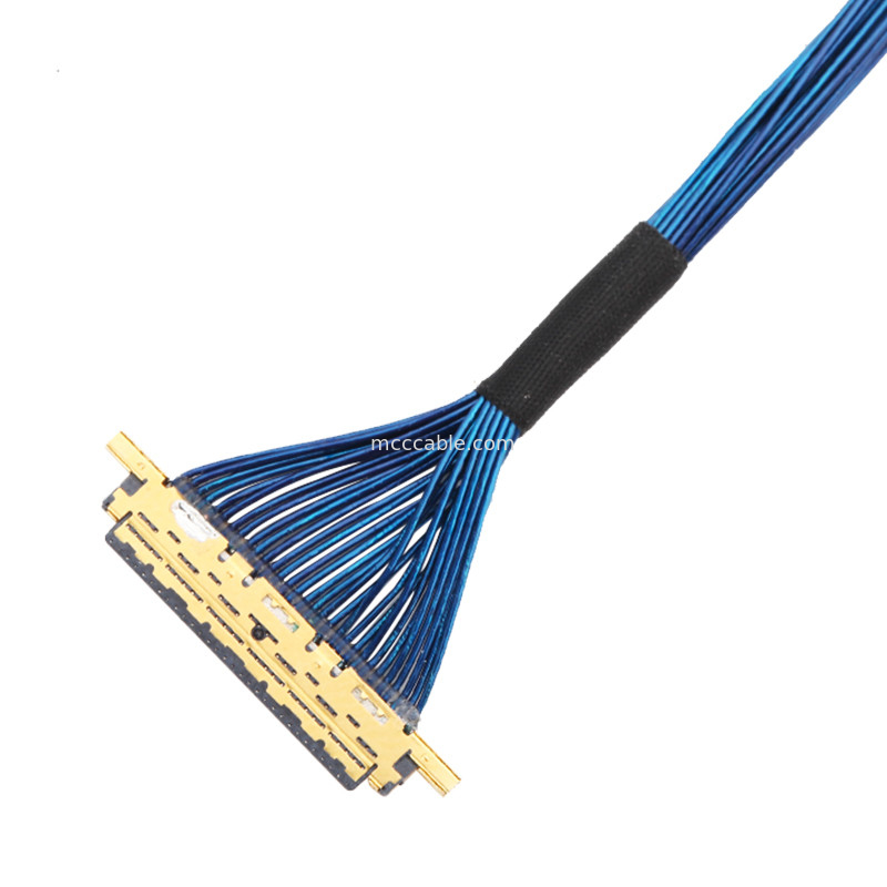 Micro Coaxial 20453-230T-03 به 20453-230T-03 Lvds Edp کابل مونتاژ 0.5mm Pitch